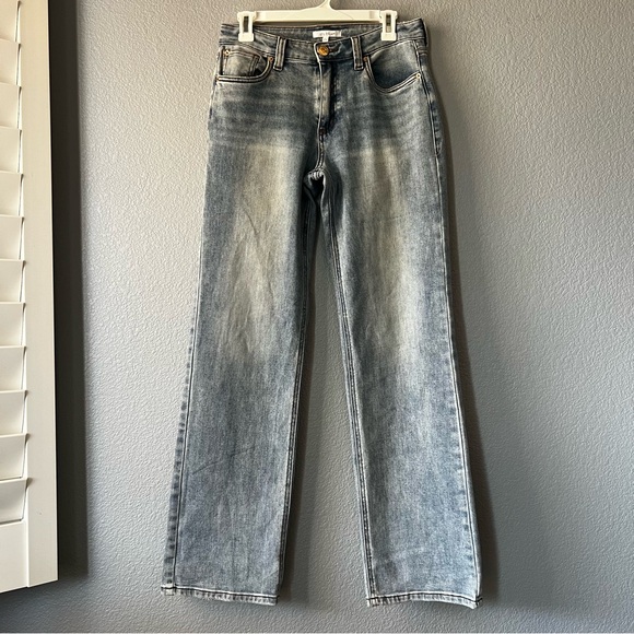 STS Blue High Rise Wide Leg Lt Blue Denim Jeans 27L - Picture 10 of 16